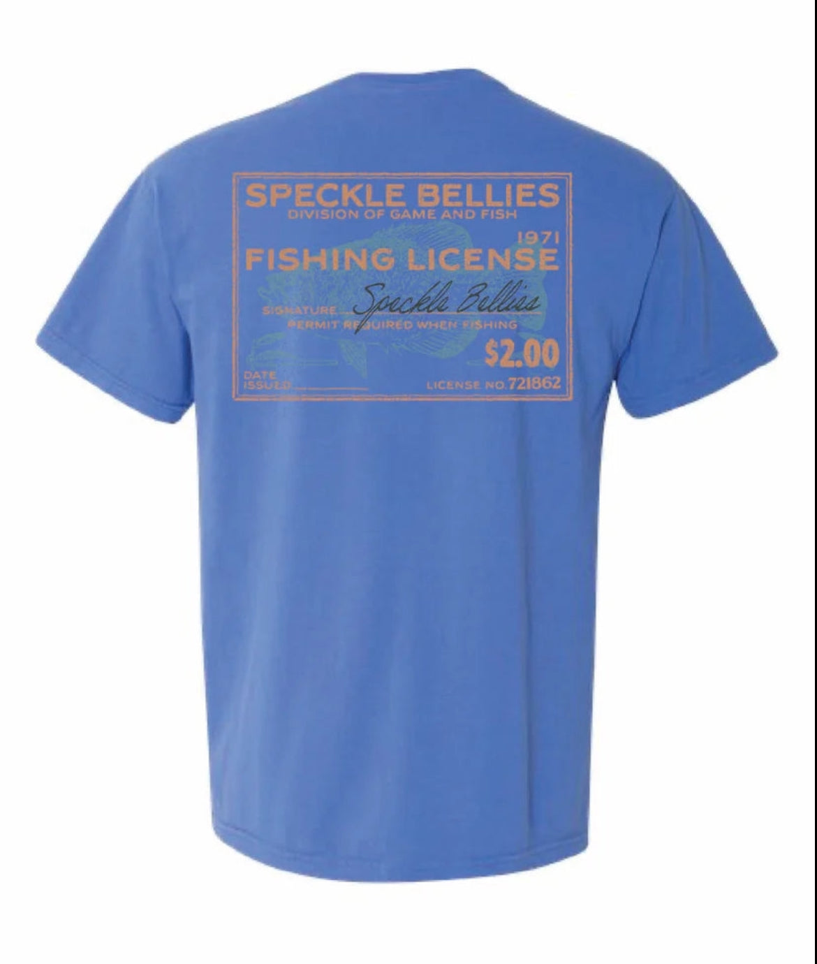 Speckle Bellies Fish License Tee