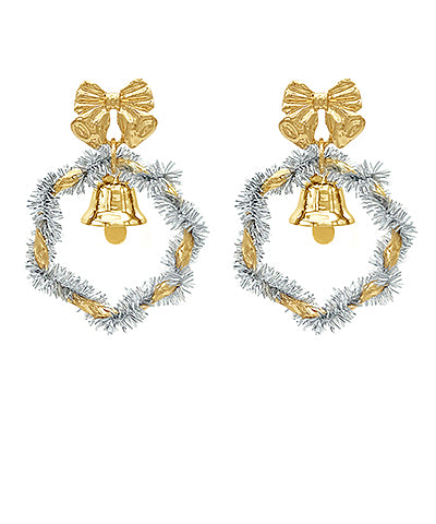 Christmas Wreath Earrings