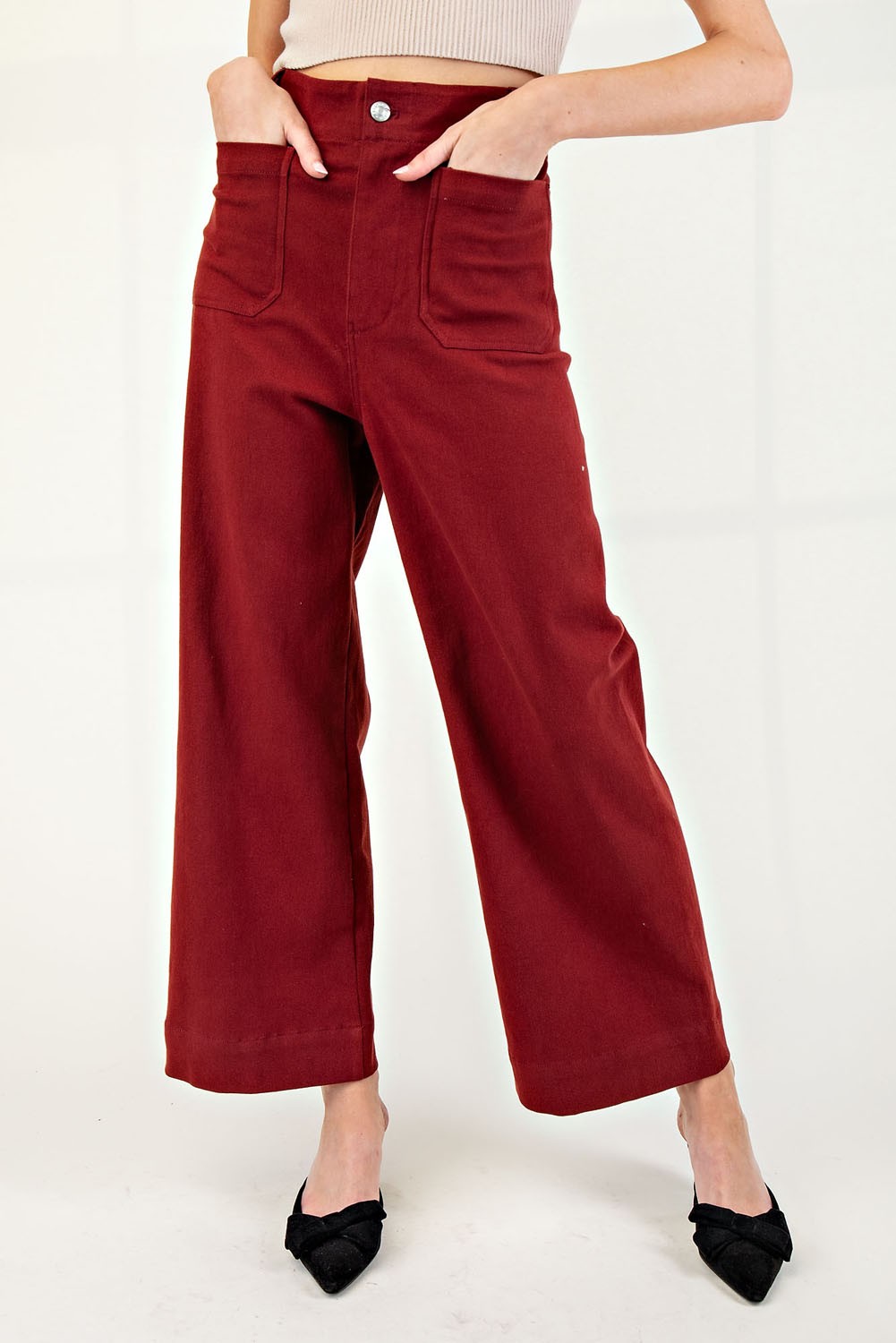 Late for Work Pants- Maroon