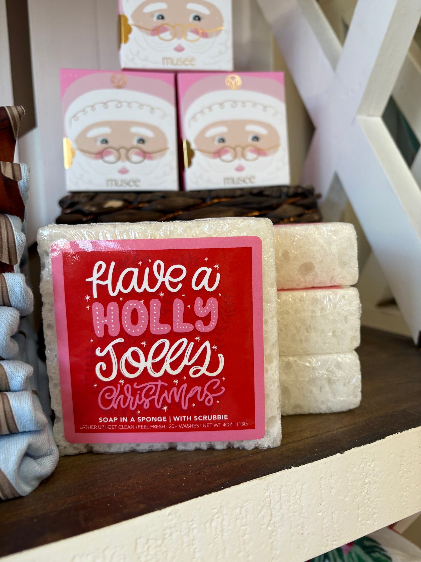 Christmas Caren Soap Sponges
