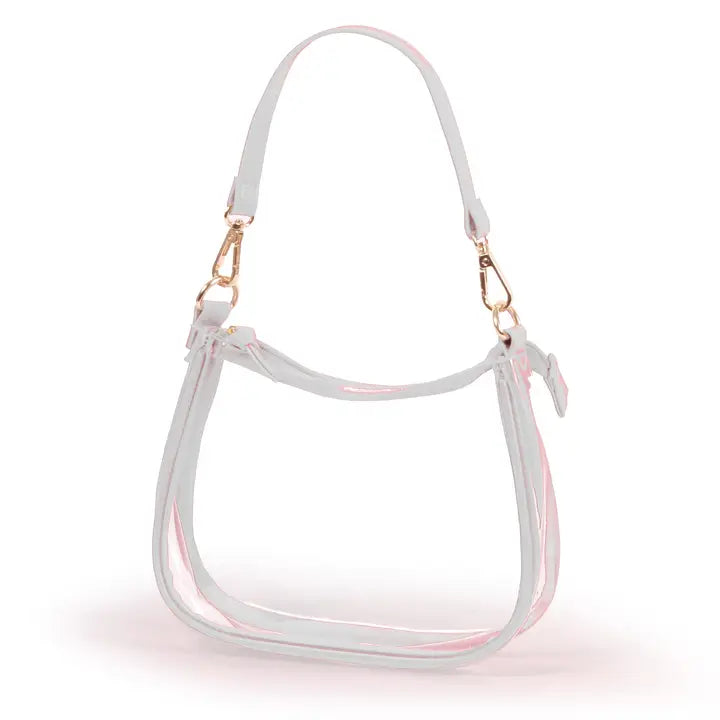 The Clara Clear Purse - White