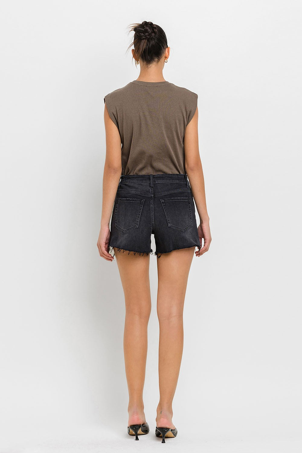 Bad & Boujee Black Jean Shorts