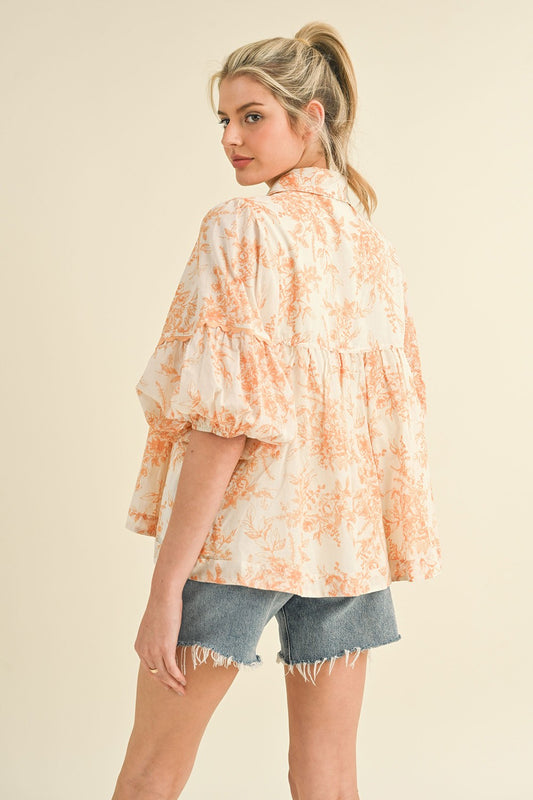 A Night in Greece Top - Amber