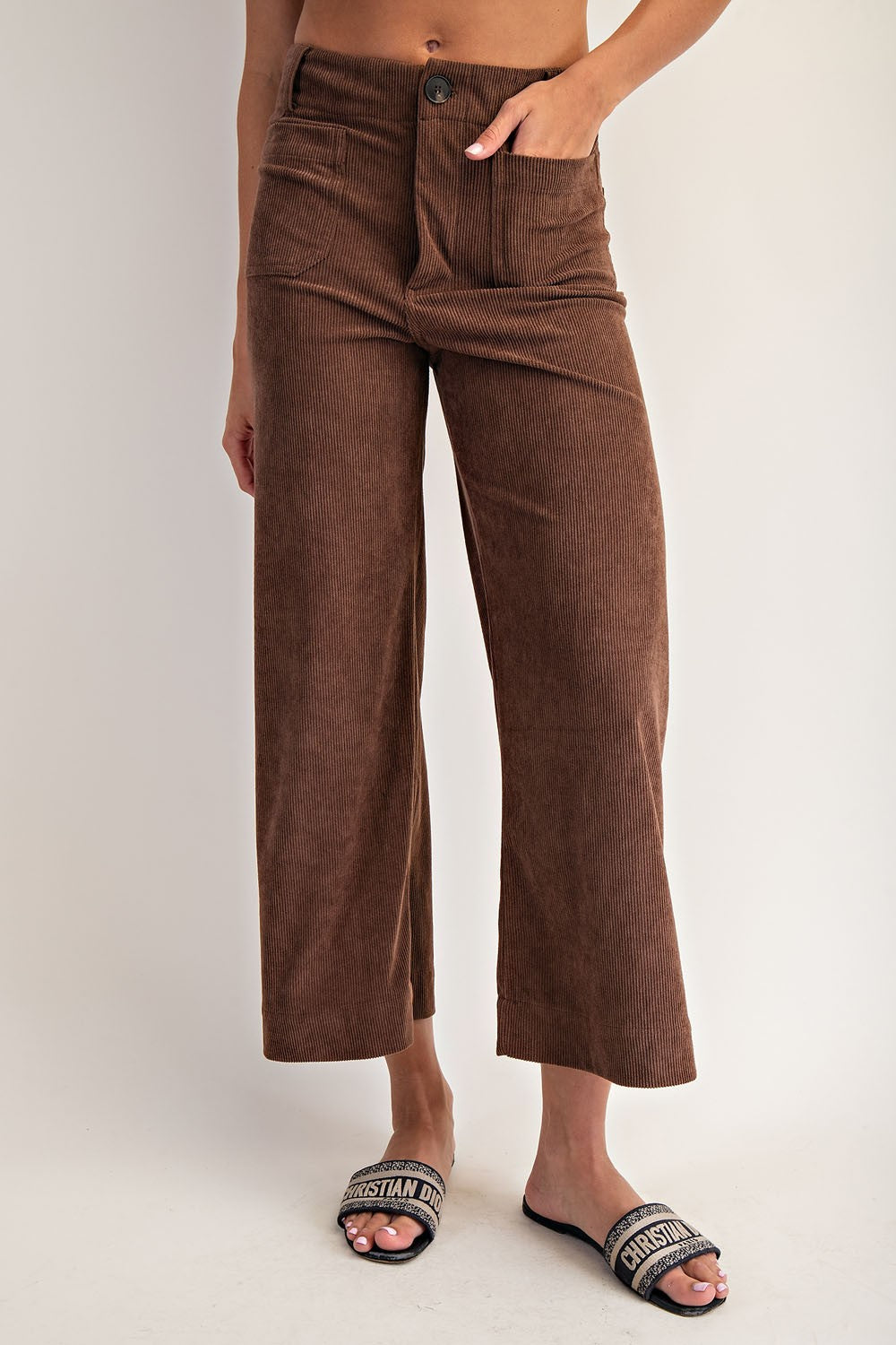 Conference Call Pants- Mocha Mousse