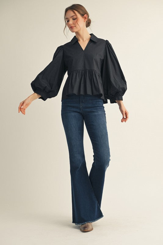 The Susan Top - Black