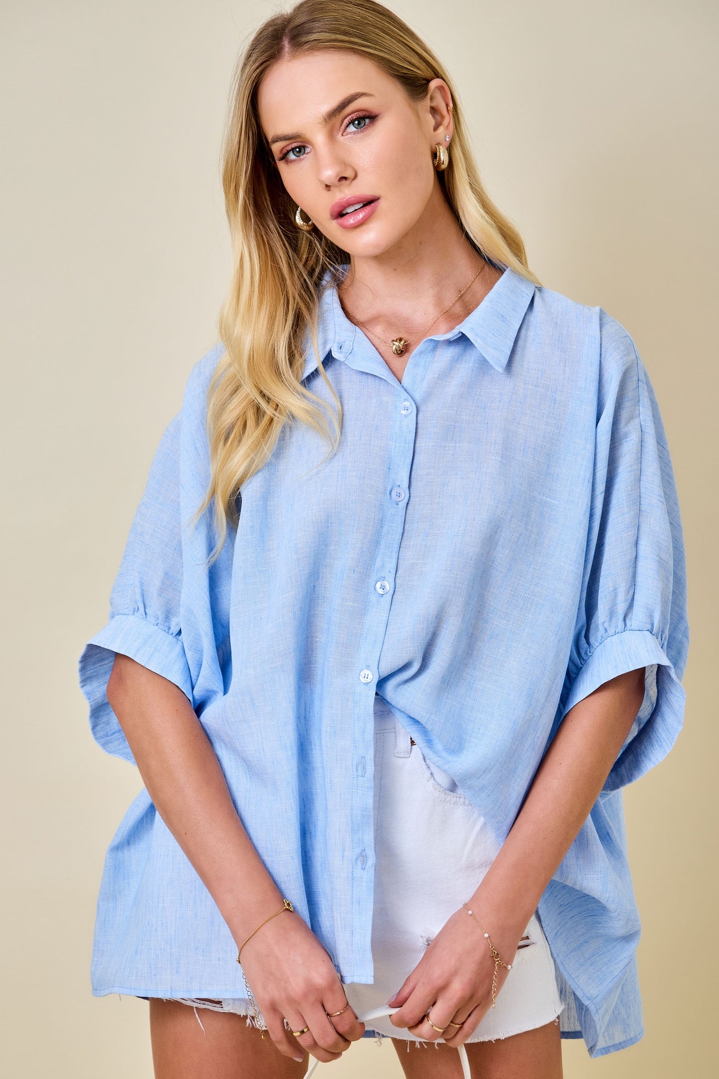 Beach Babe Top - Baby Blue