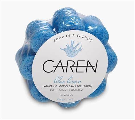 Caren Soap Sponge - Blue Linen