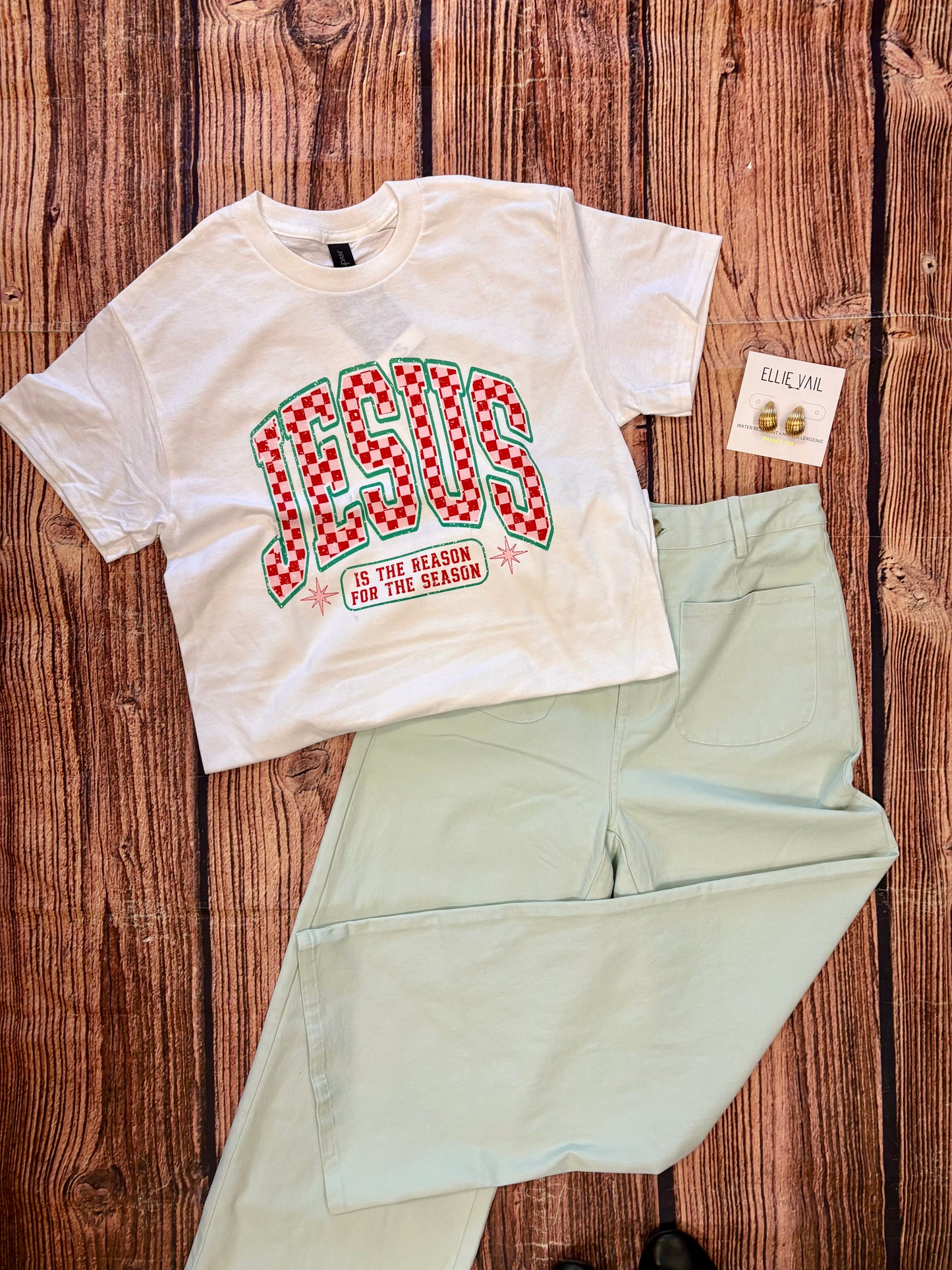 Peyton River Christmas Tee - Jesus is the Reason