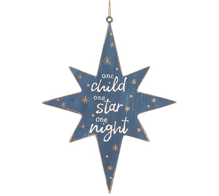 Tin North Star Ornament