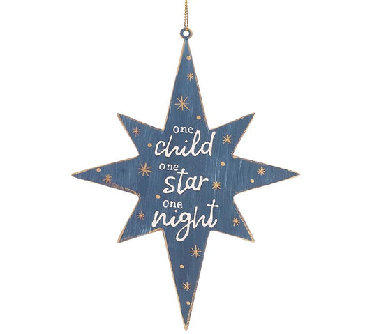 Tin North Star Ornament