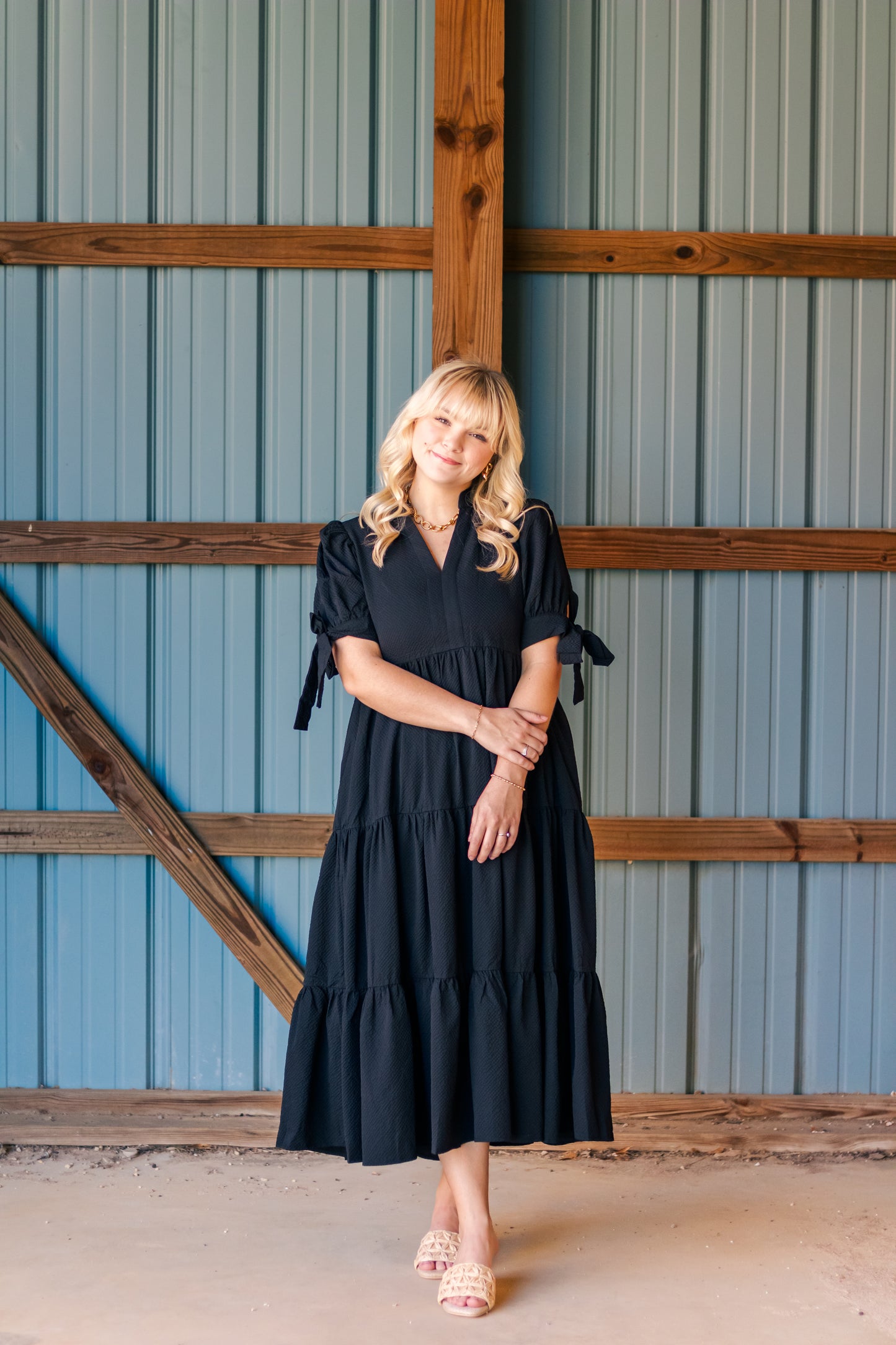Basic Babe Midi Dress- Black