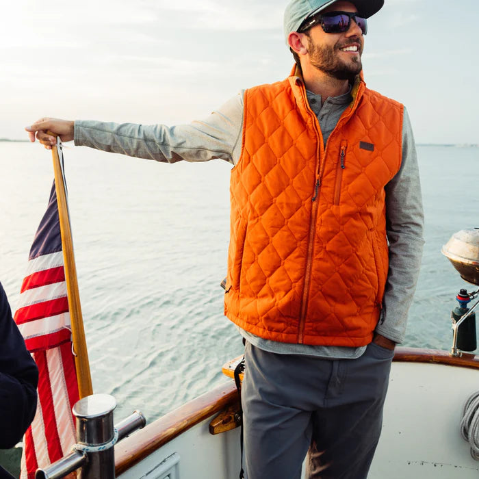 Marsh Wear Barnwell Puff Vest- Apricot Orange