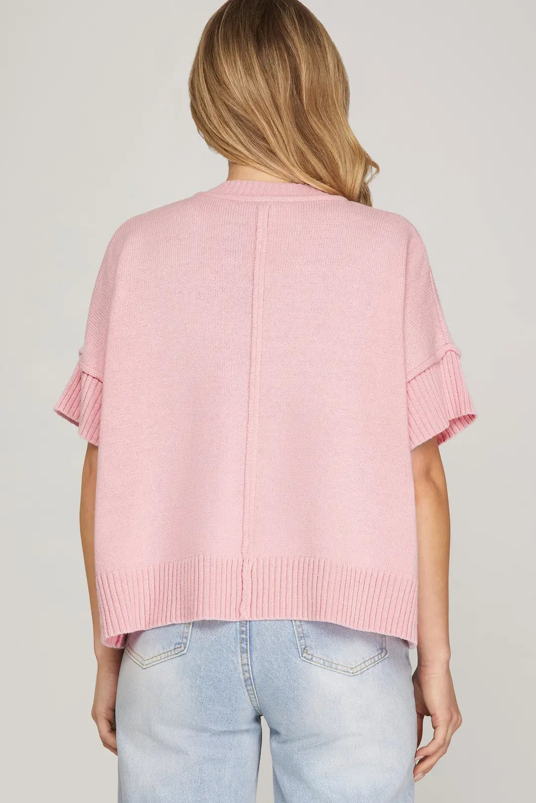 The Charlotte Sweater Top - Pink