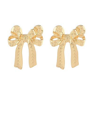 Detailed Bow Earrings