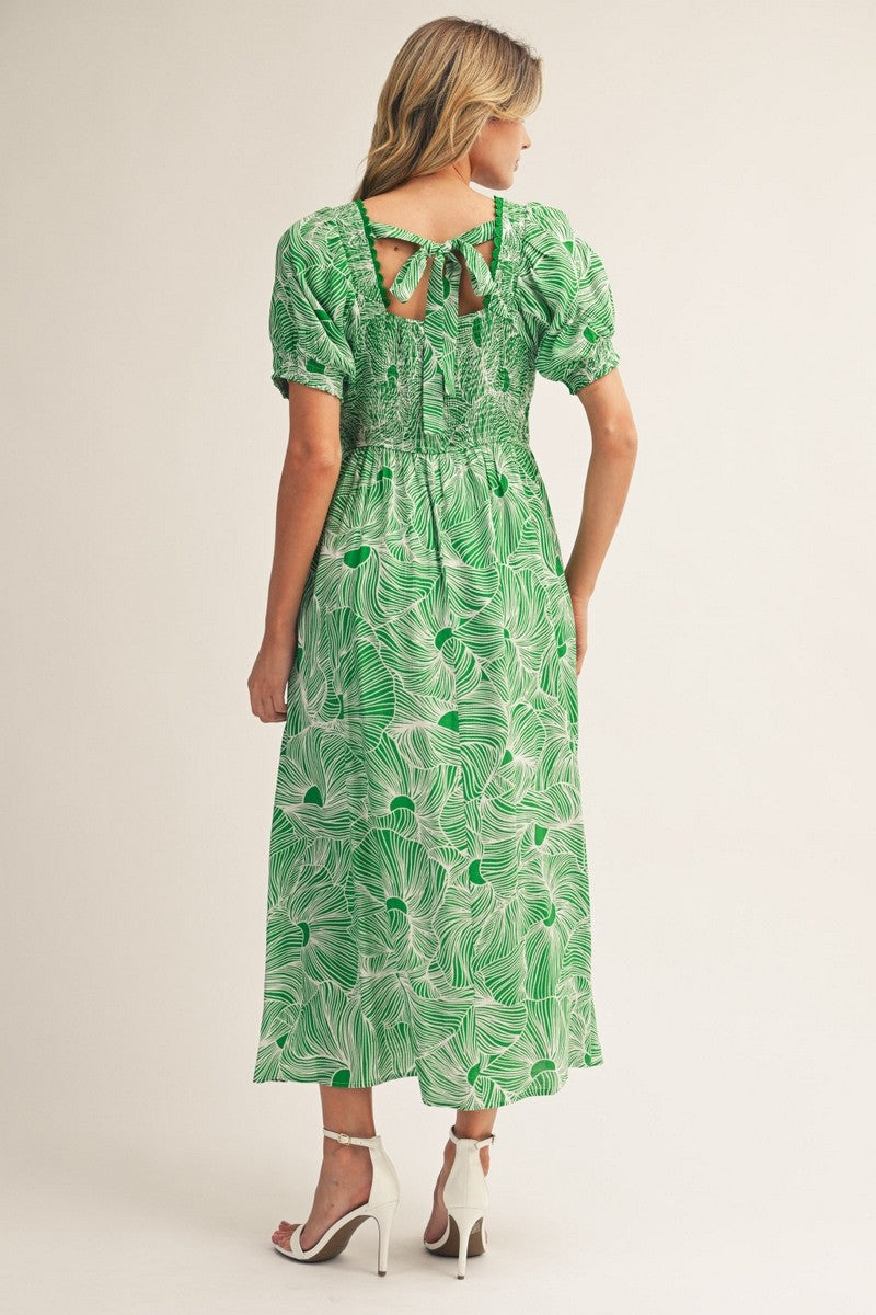 Paradise in the Palms Midi Dress