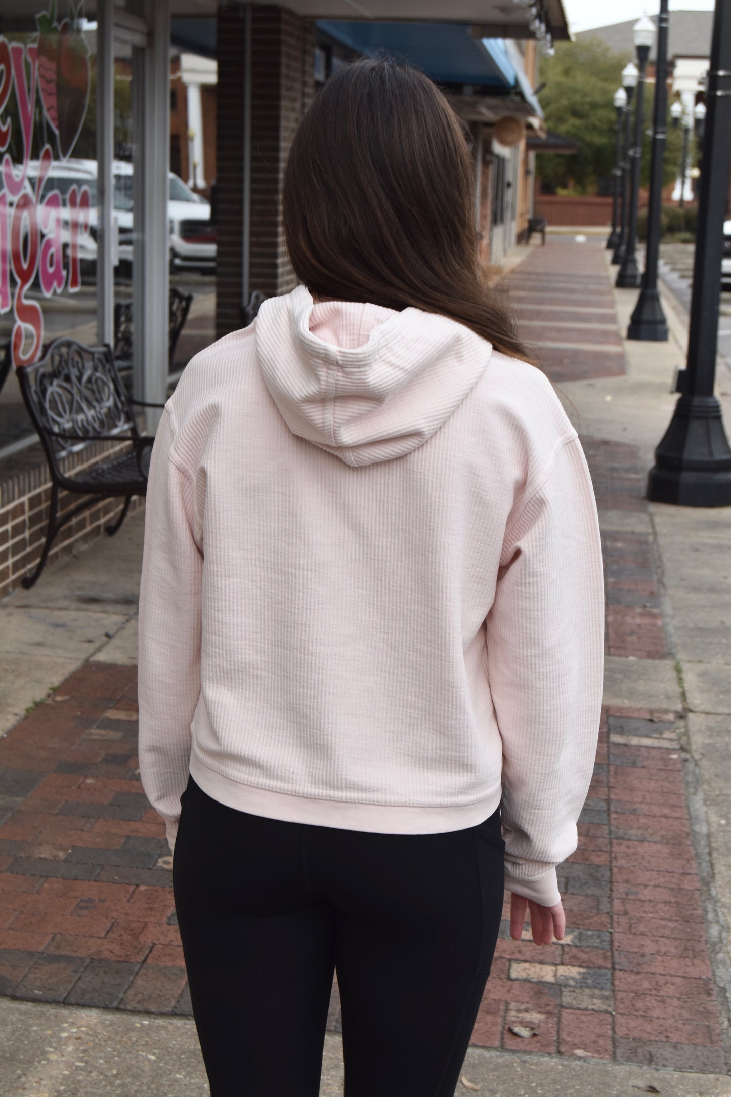 Lucy Cropped Hoodie - Blossom