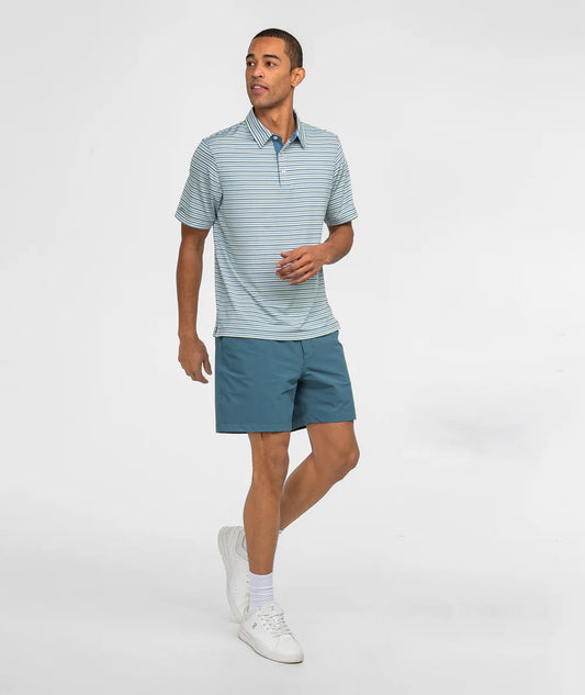 SSCO Grant Stripe Polo - Electric Wave