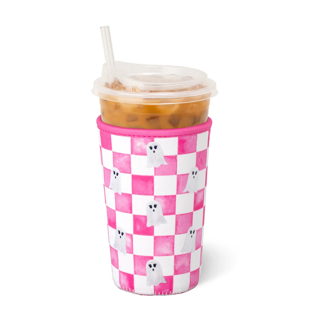 Swig Medium Iced Cup Coolie - Ghost Check