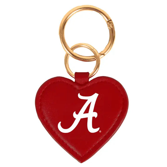 University of Alabama Heart Purse Charm/Key Ring