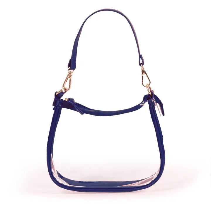 The Clara Clear Purse - Navy