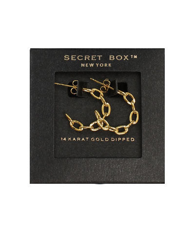 Boxed 15mm Chain Hoops