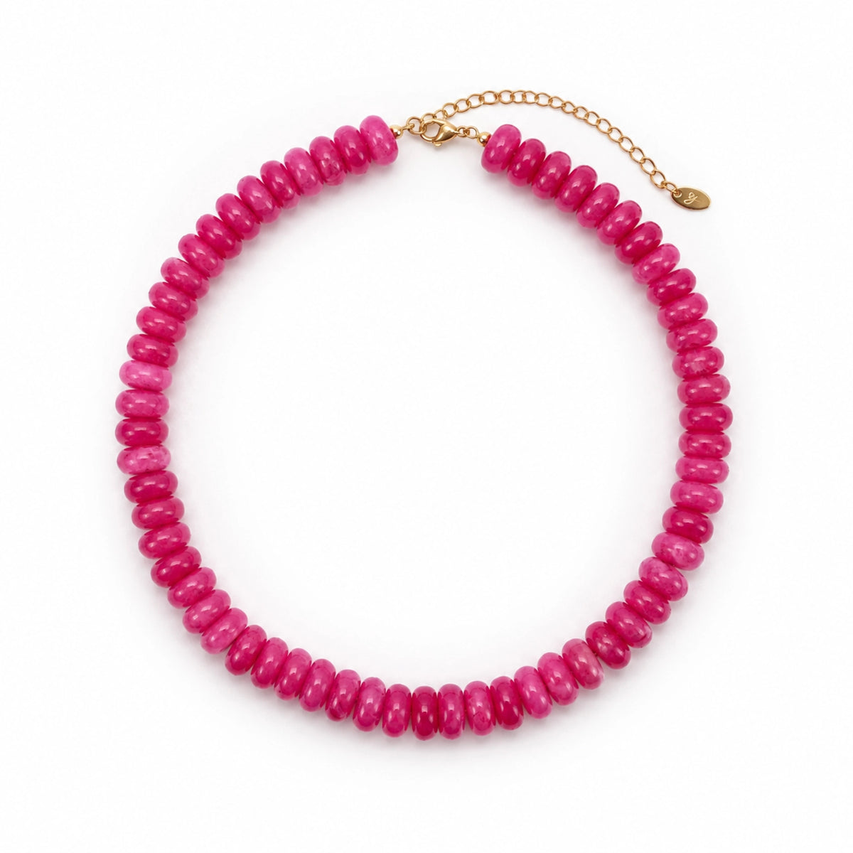 Beaded Necklace - Fuchsia