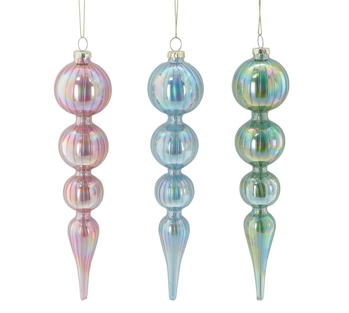 Long Glass Ornament