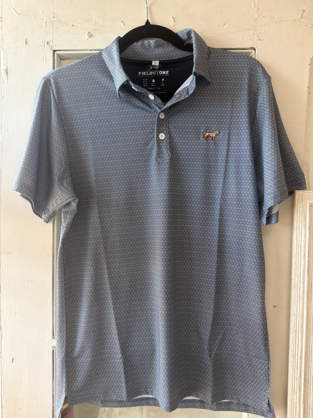 Fieldstone Diamond Polo - Navy