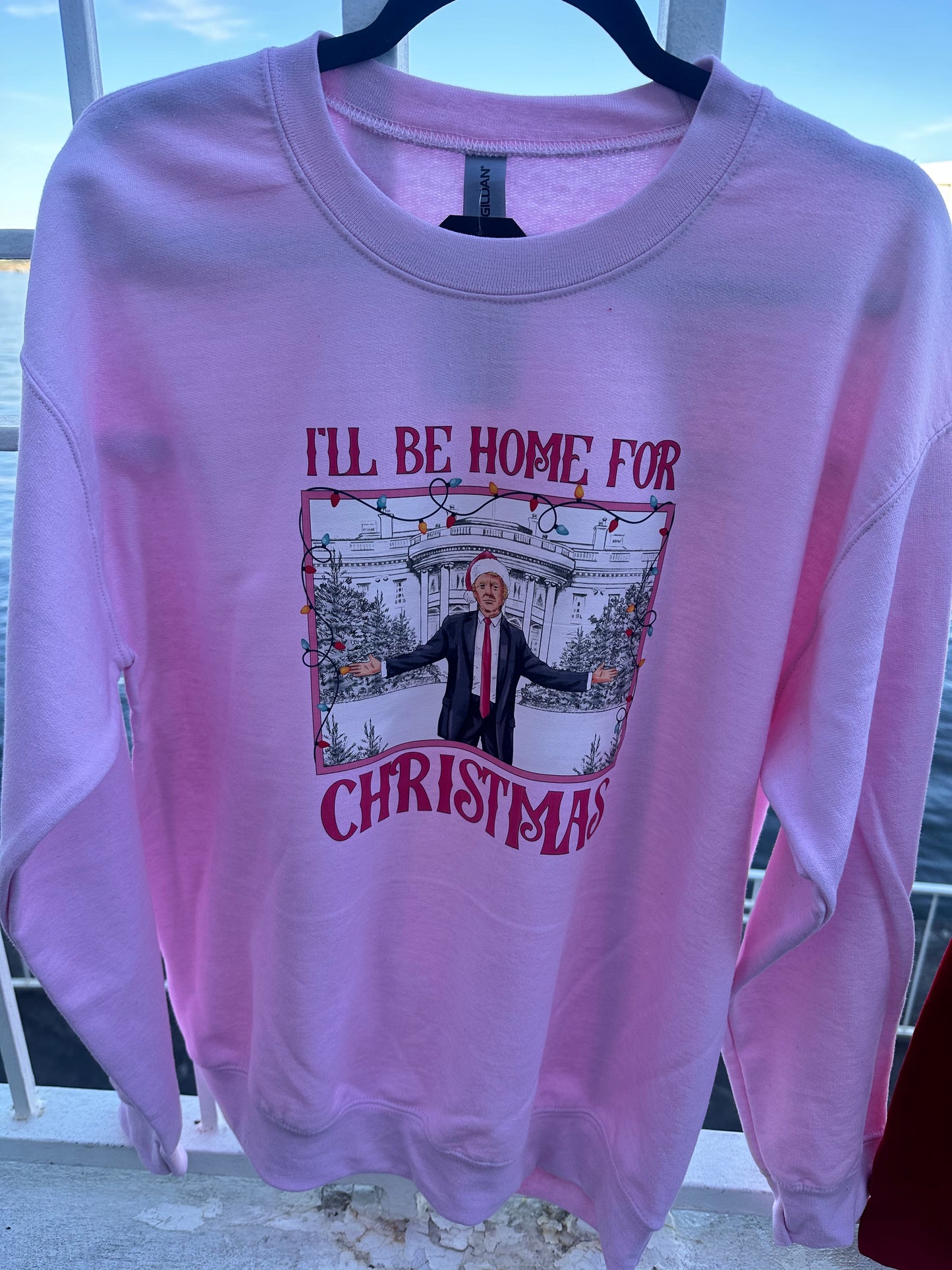 Trump I'll Be Home for Christmas Sweatshirt