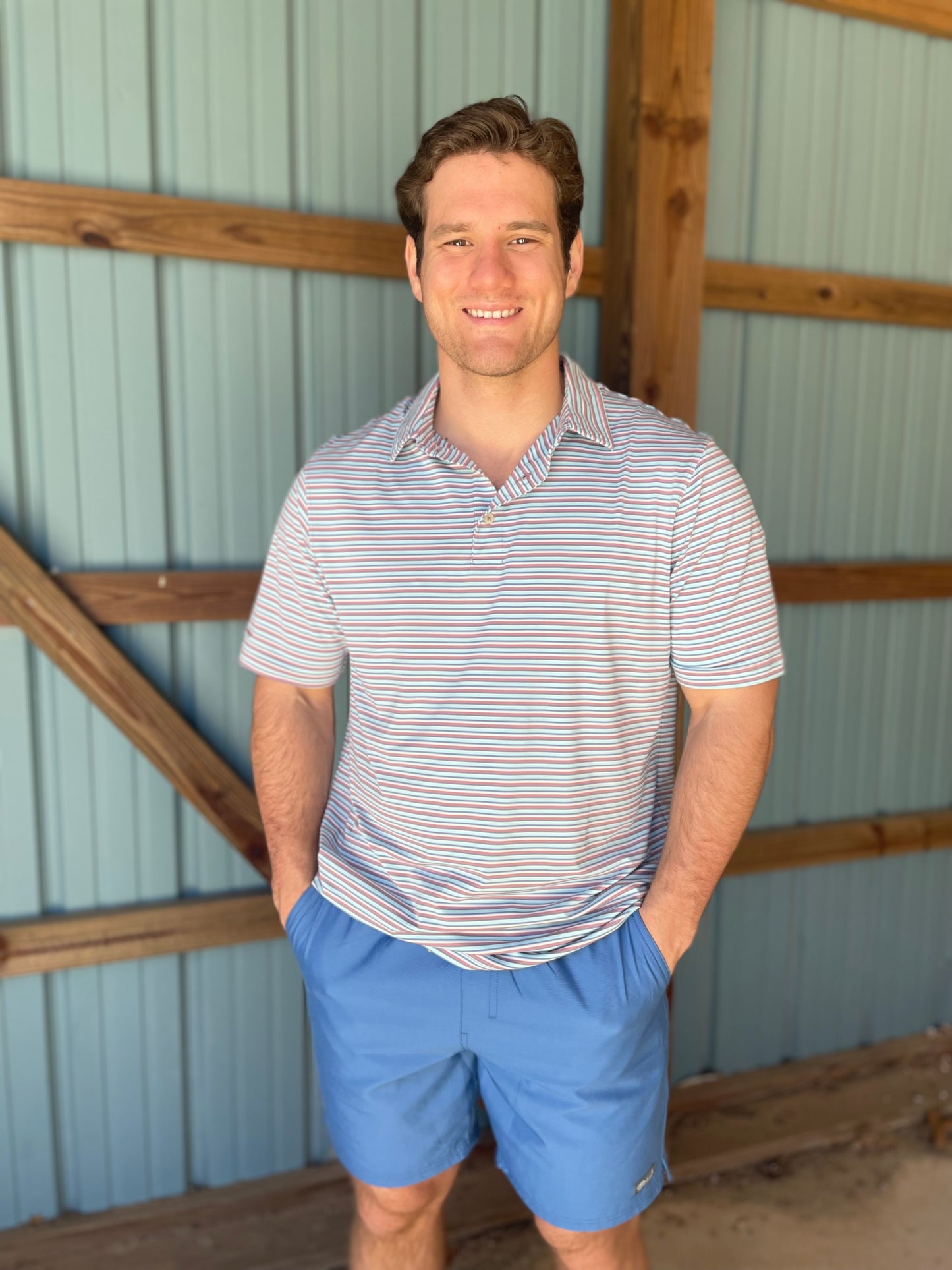 Tybee Stripe Polo - Tropsicle