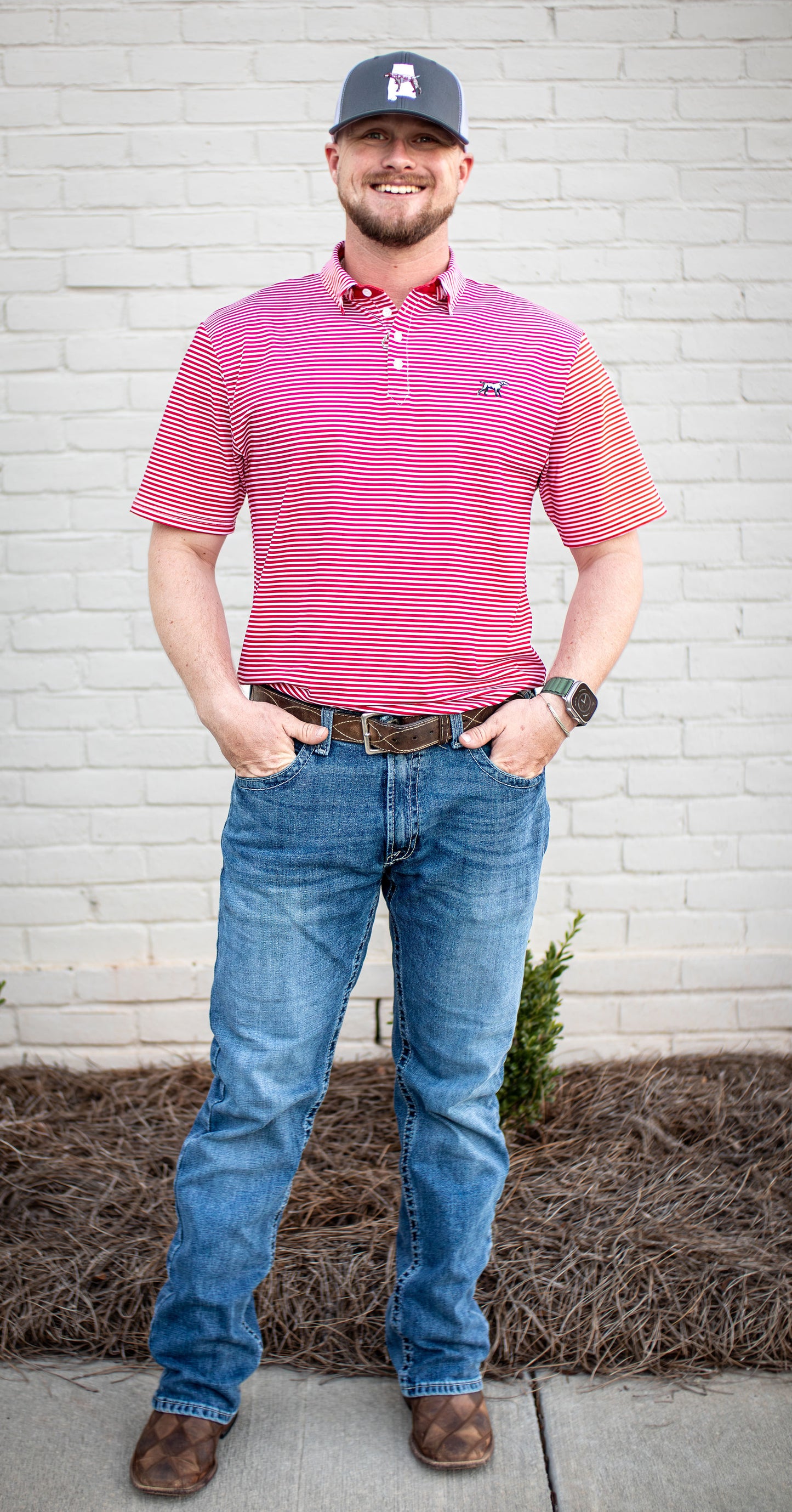 Fieldstone Marshall Performance Polo Coral