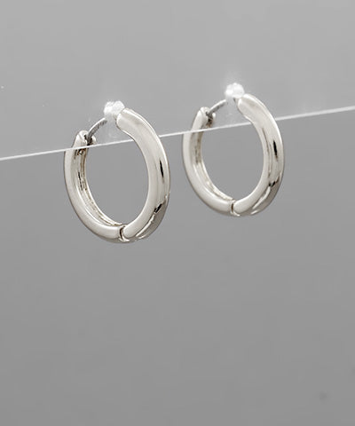 20mm Silver Huggies