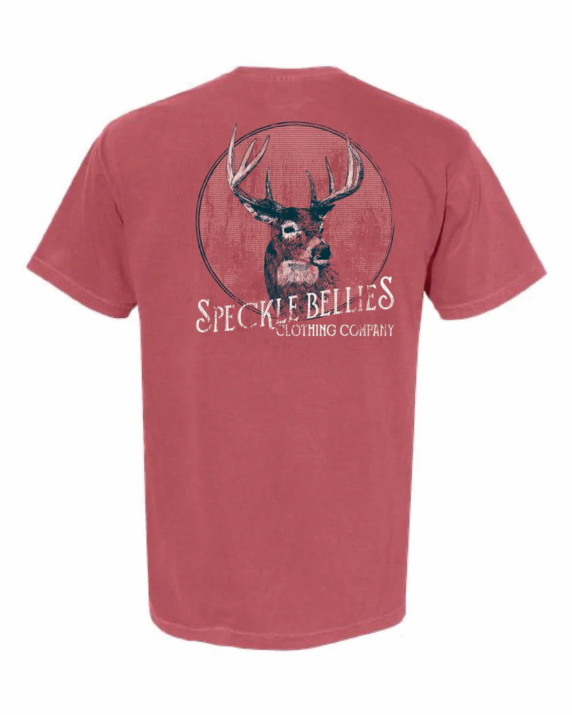 Speckle Bellies Circle Buck Pocket Tee