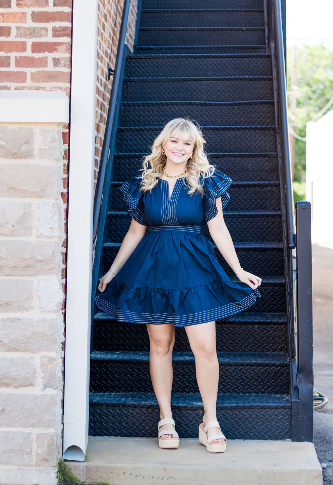 Nautical Navy Dress