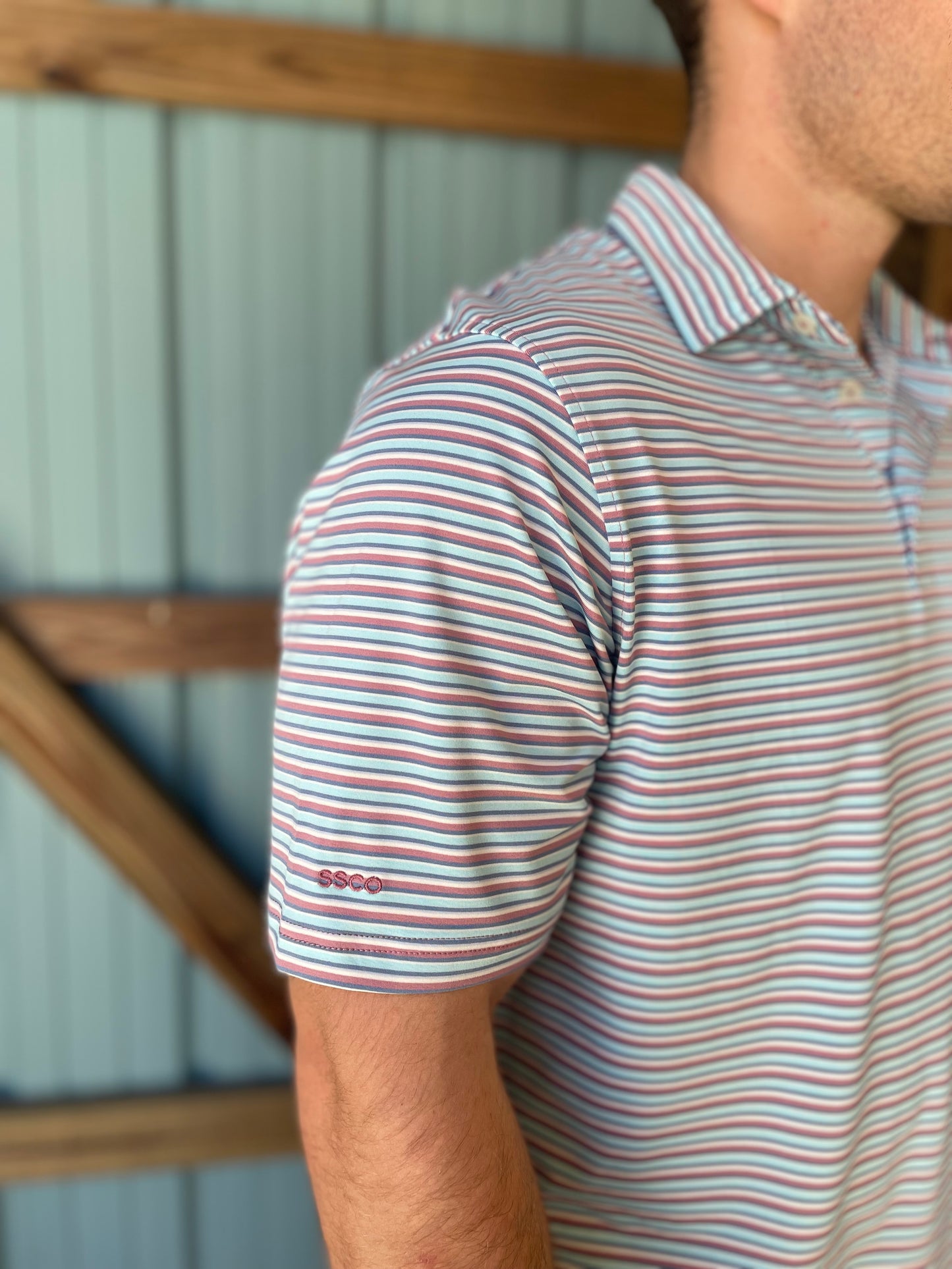Tybee Stripe Polo - Tropsicle