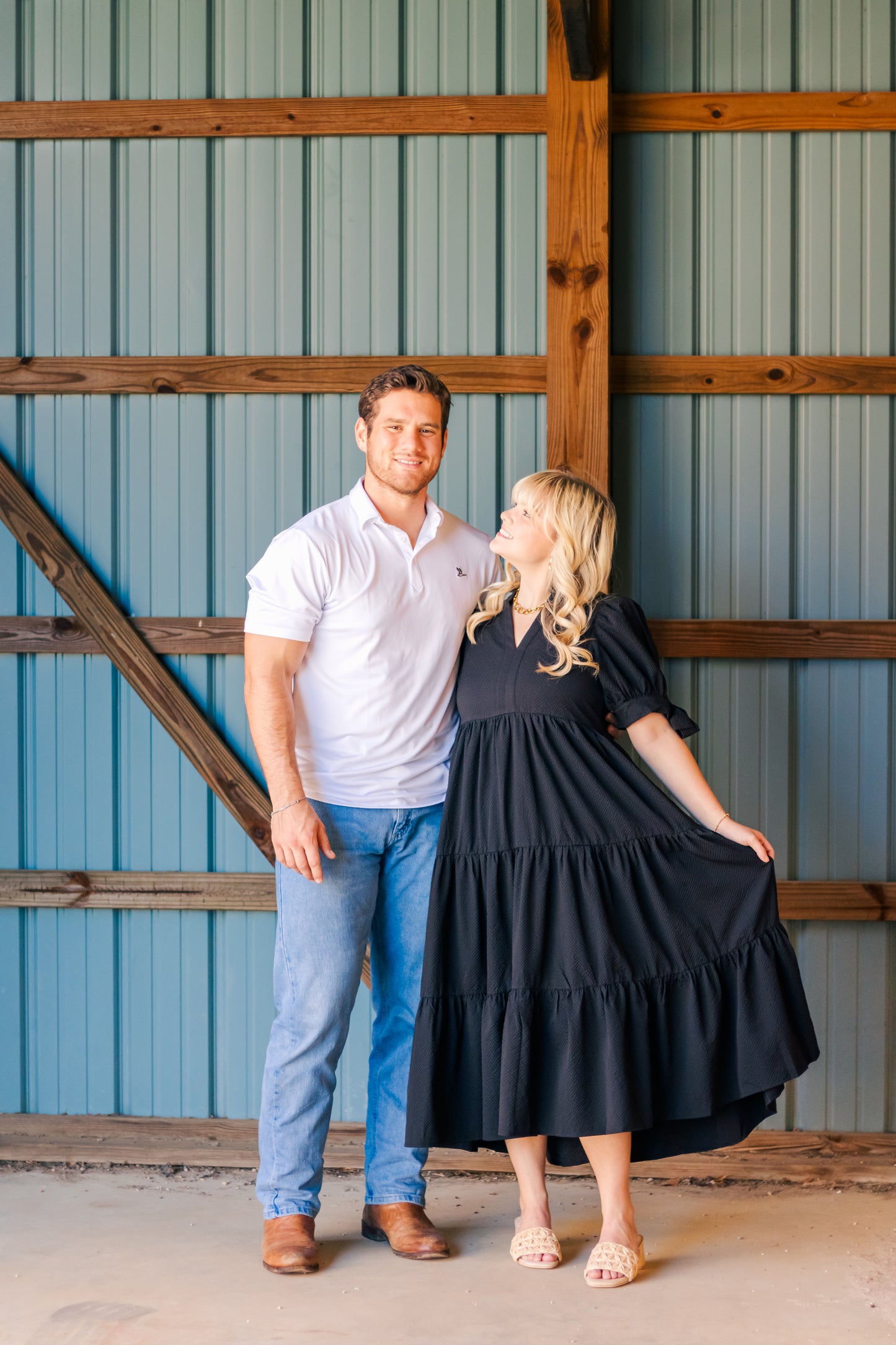 Roost Solid Polo - White