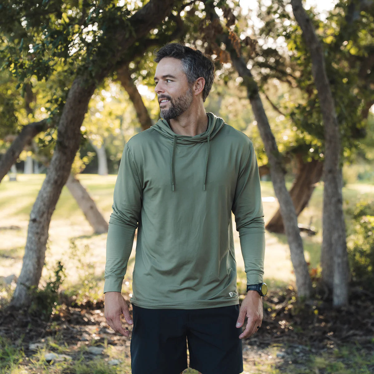 Burlebo Performance Hoodie- Sea Breeze Green