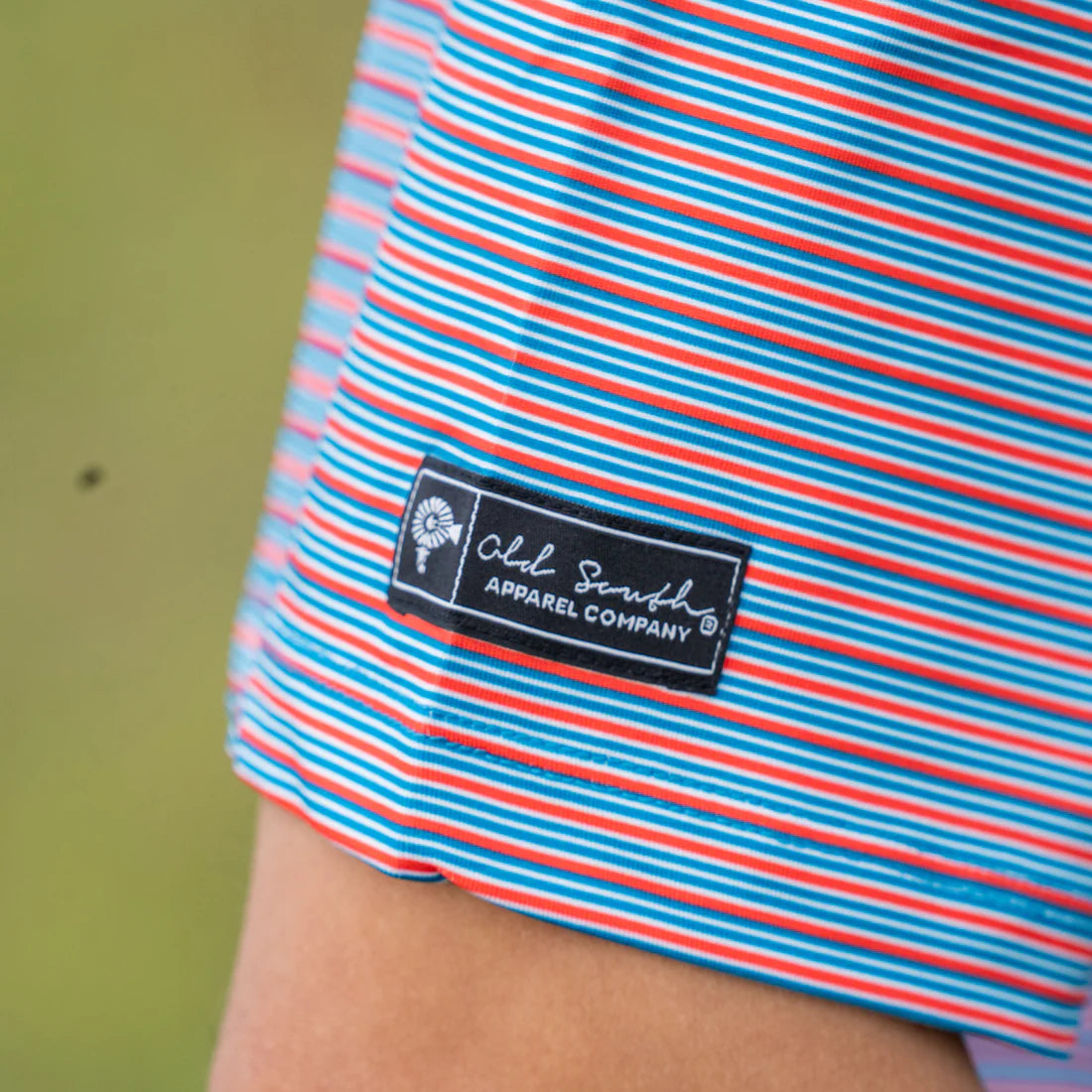 Old South Rusty Microstripe Performance Polo
