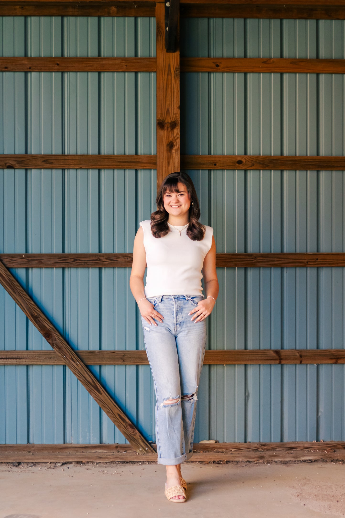 Bounce Back Top - White