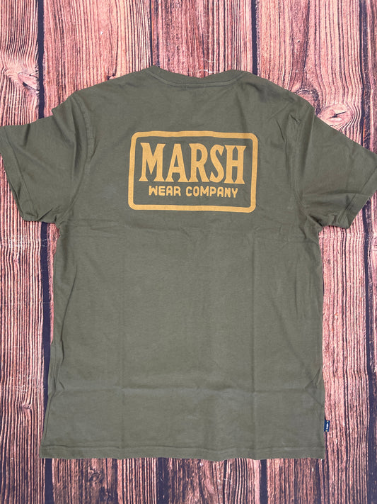 Marsh Wear Badge Tee - Bronze Green
