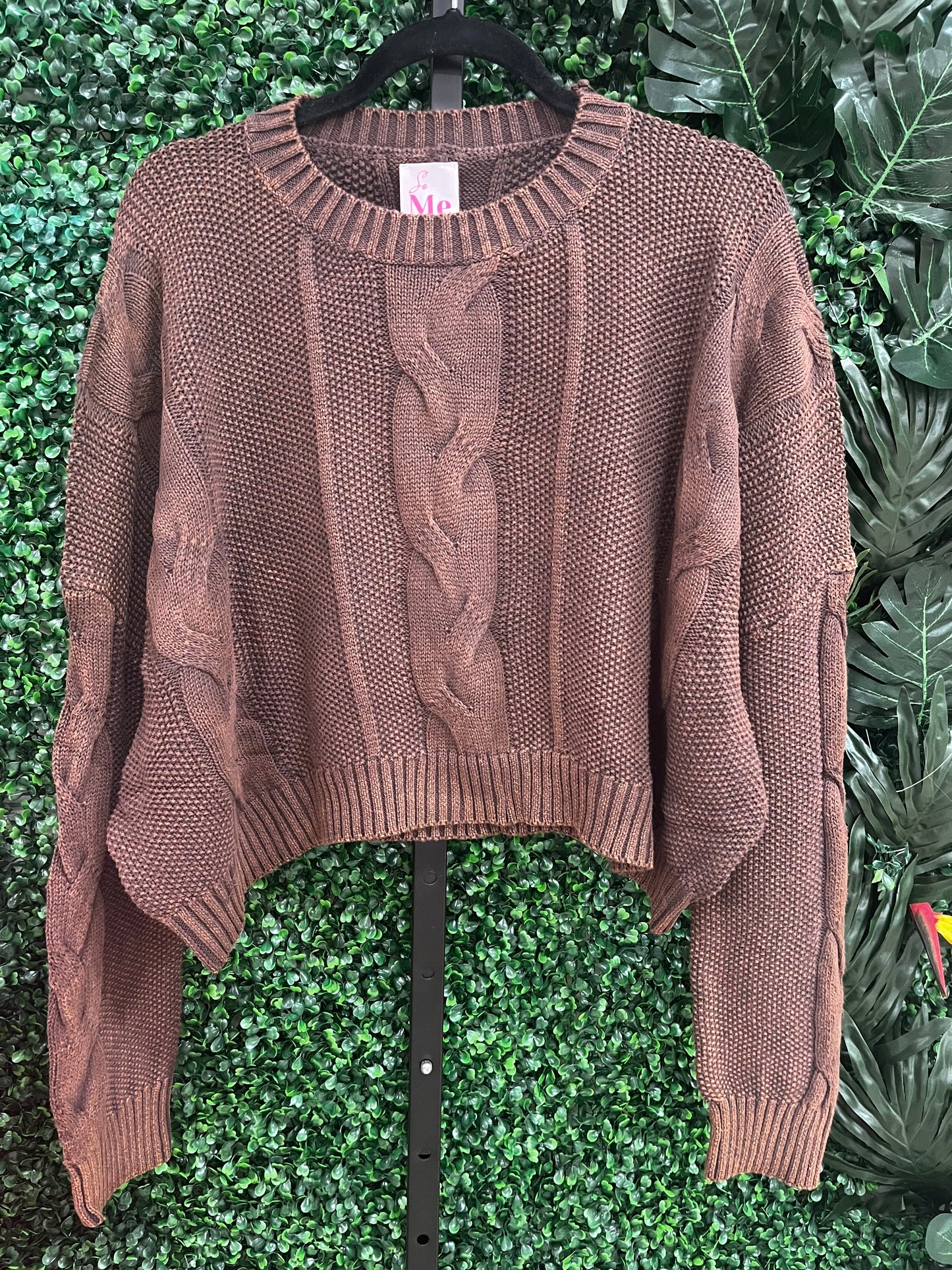 Everything Vintage Sweater - Chocolate