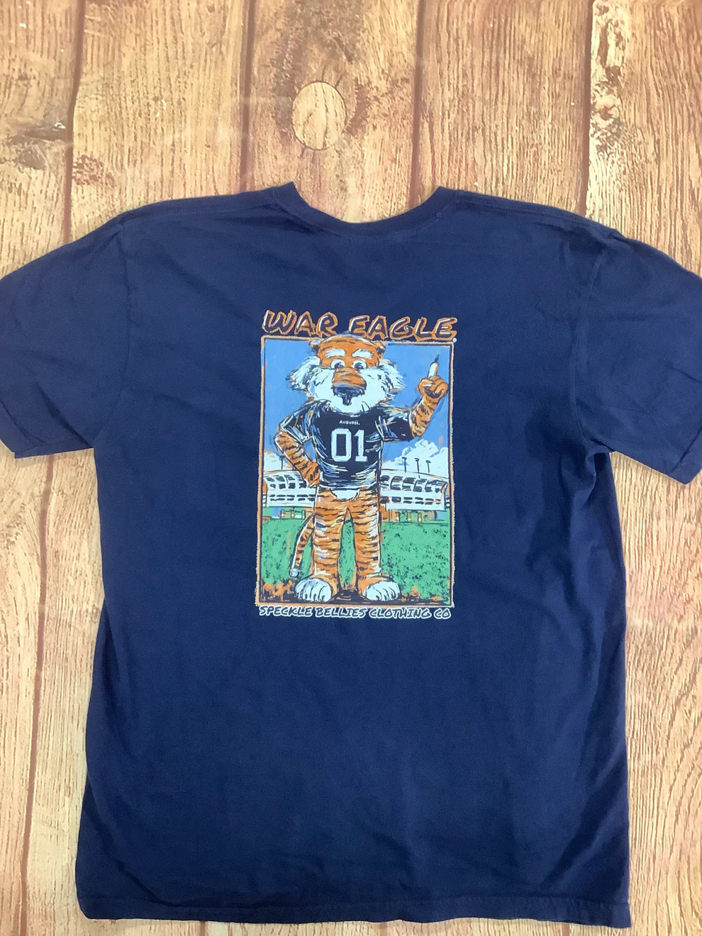 Speckle Bellies Auburn Aubie Watercolor Tee