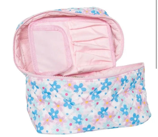 Dainty Floral Makeup Bag