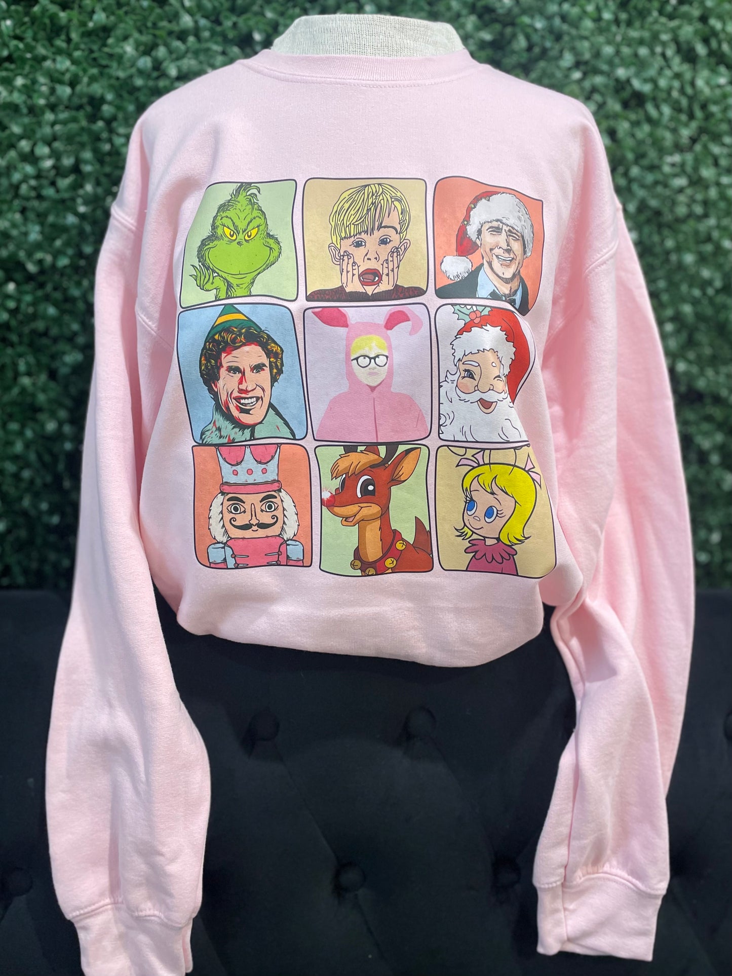 Christmas Character Collage Sweatshirt