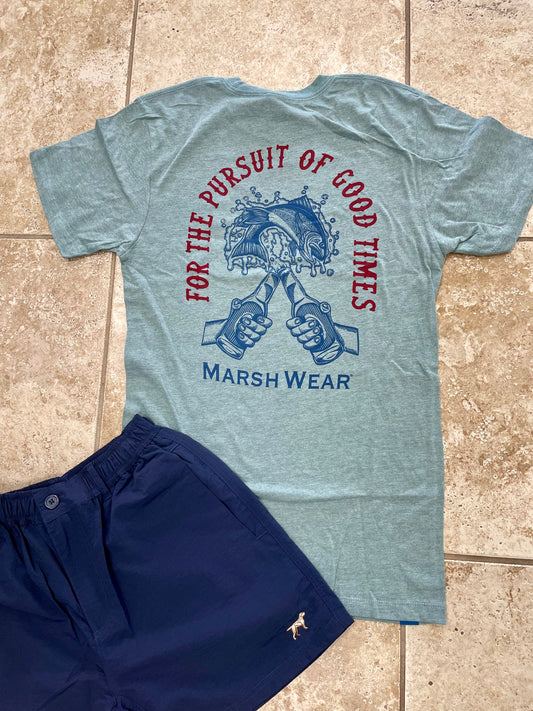 Marsh Wear Cheers Tee - Moonstone Heather