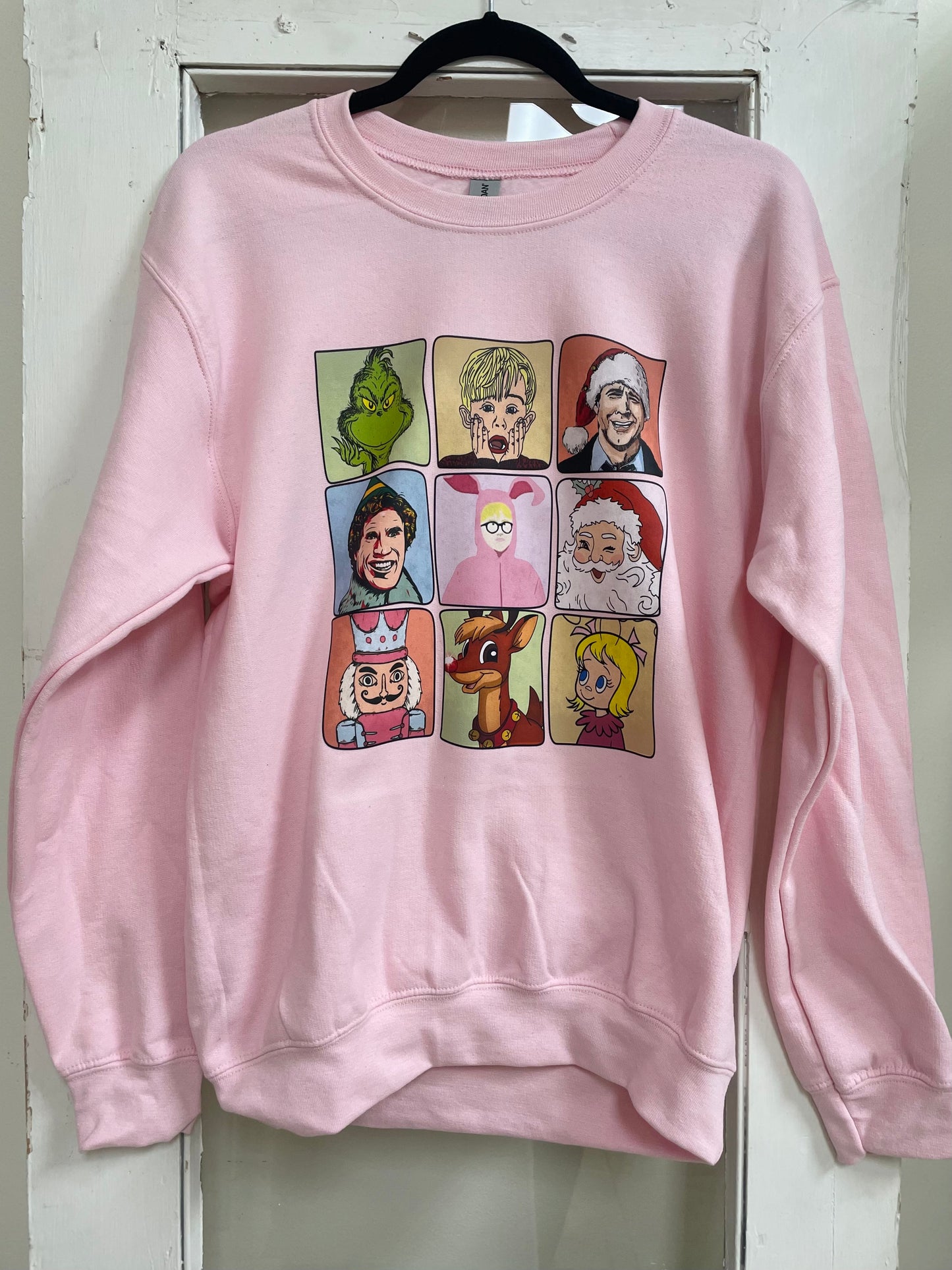 Christmas Character Collage Sweatshirt
