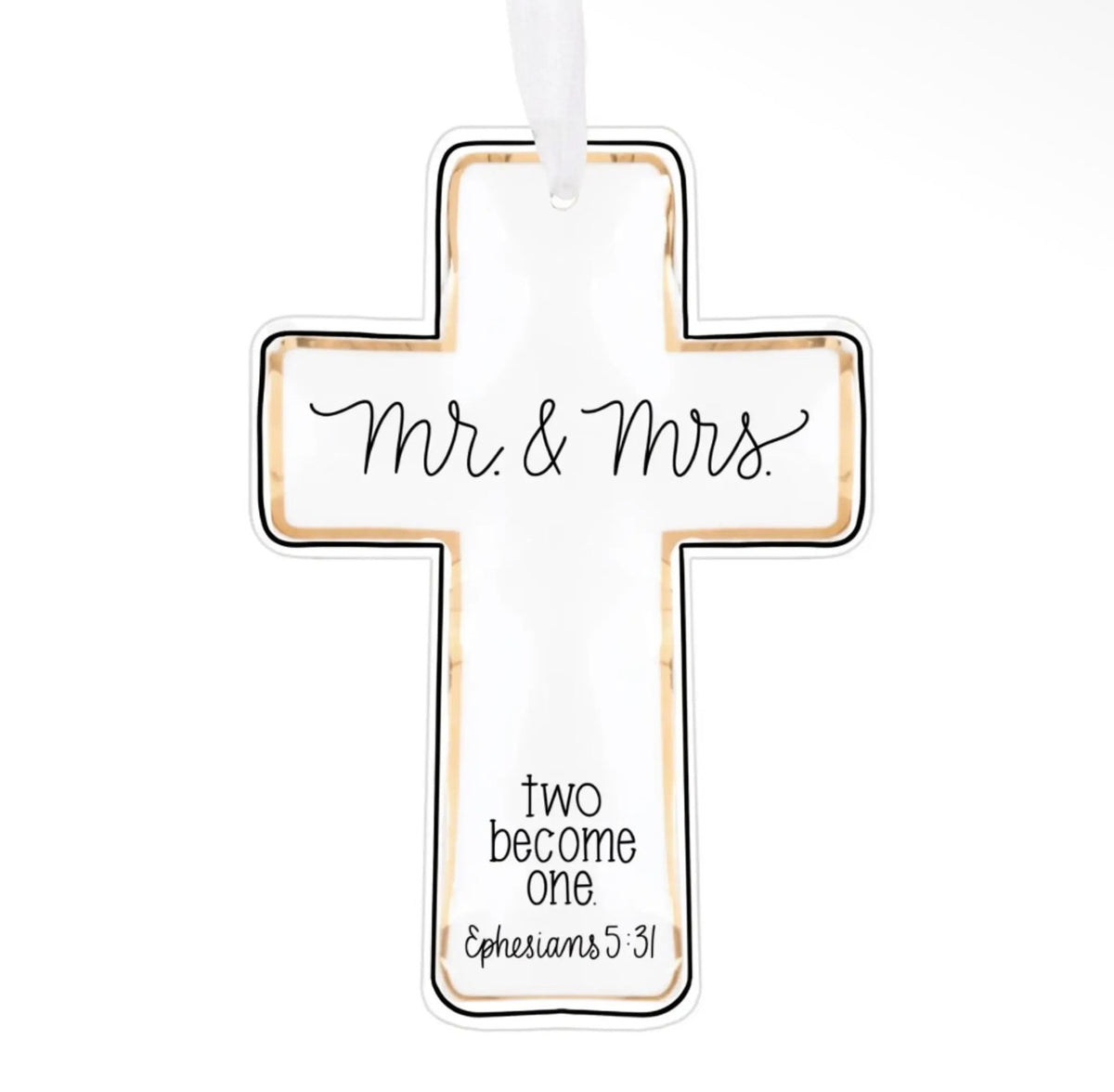 Mr. & Mrs. Two Become One Ornament