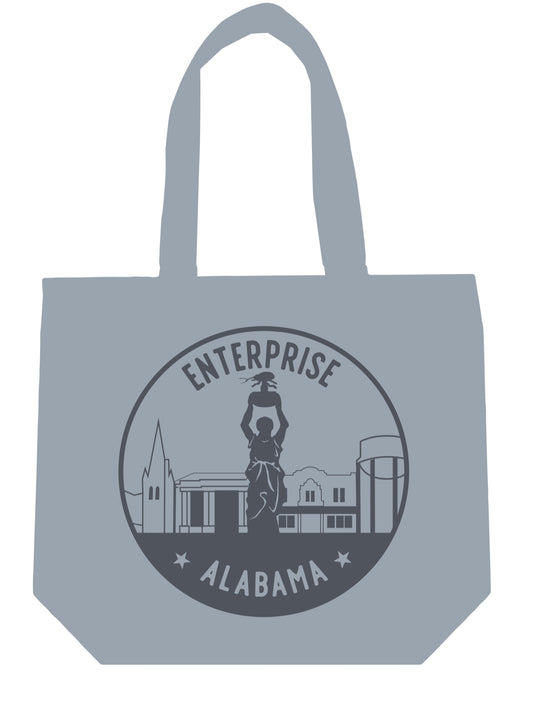 Enterprise Blue Grey Organic Tote
