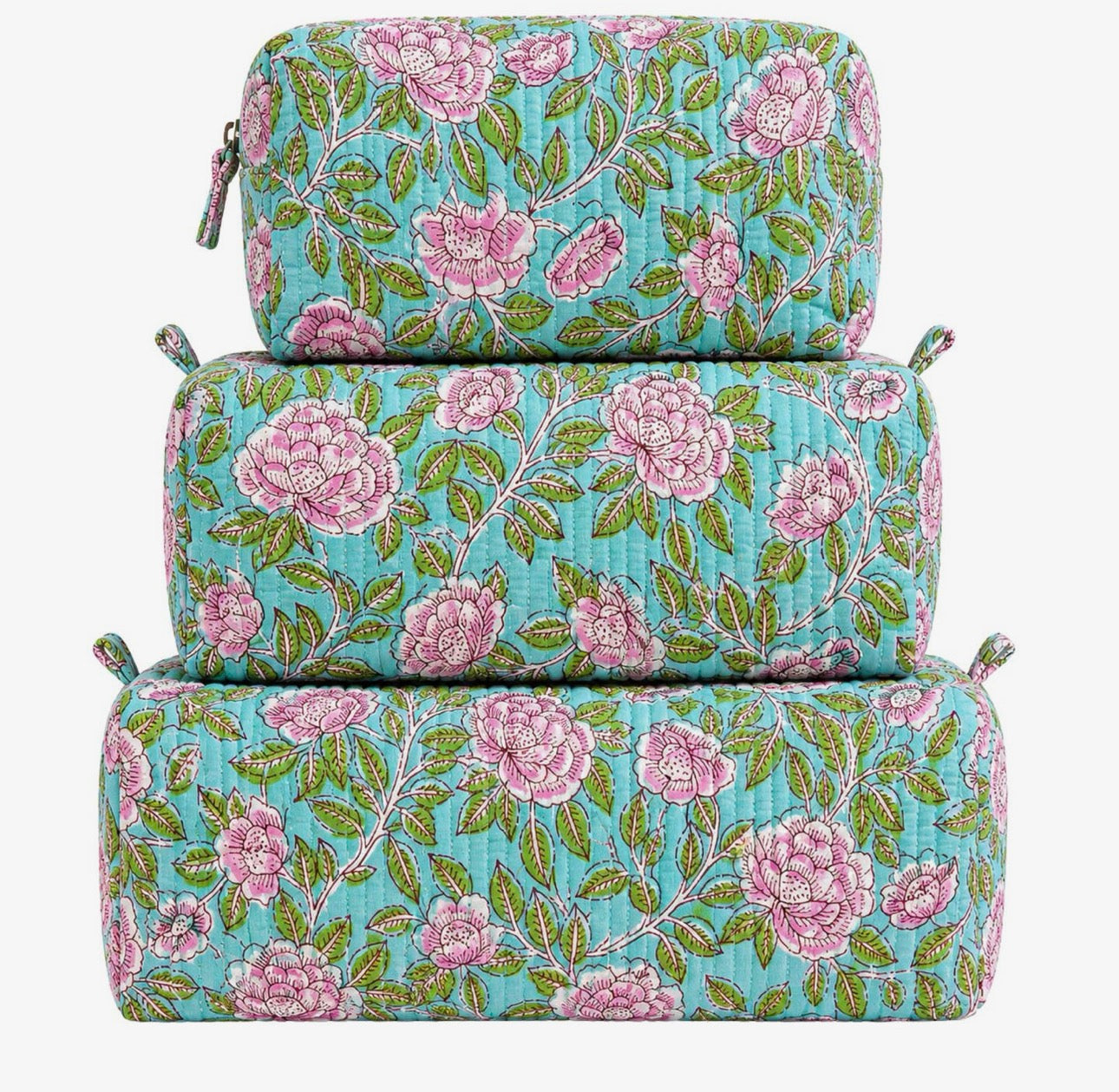Blooming Flower Quilted Bag - 3 in 1