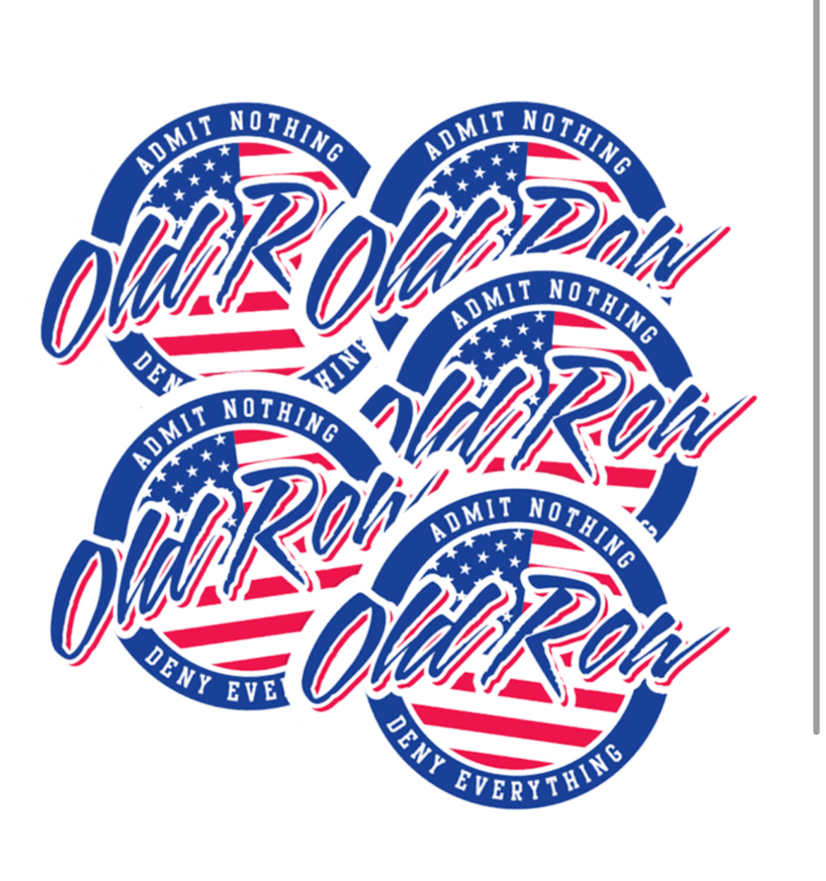 Old Row USA Circle Logo Sticker